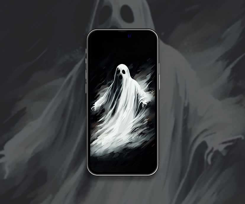 white ghost aesthetic wallpapers collection