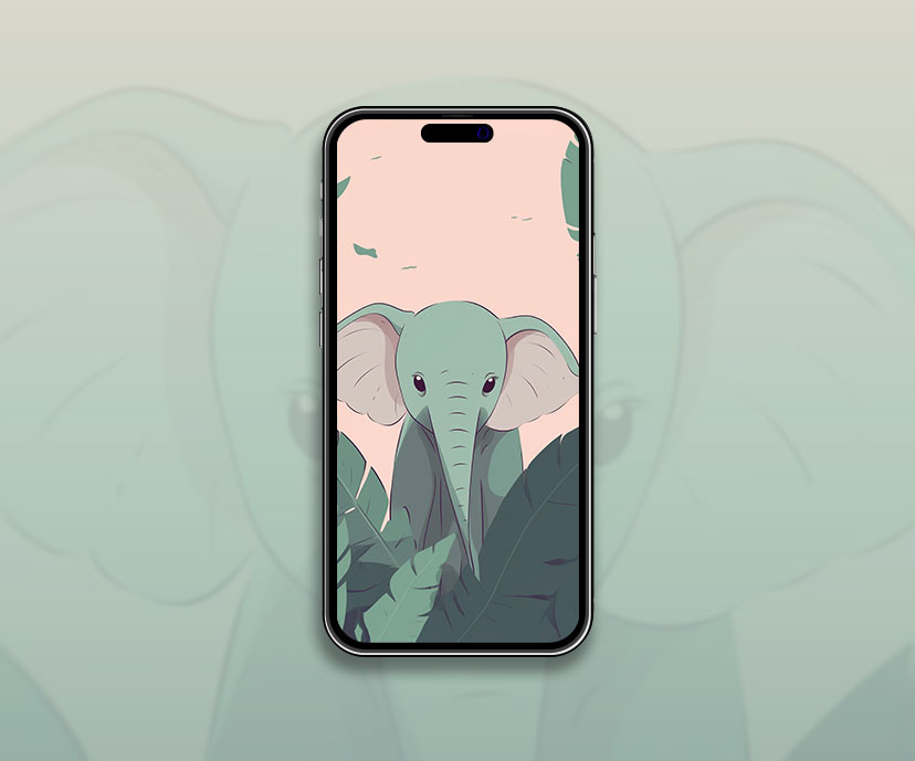collection de fonds d’écran rose bébé éléphant