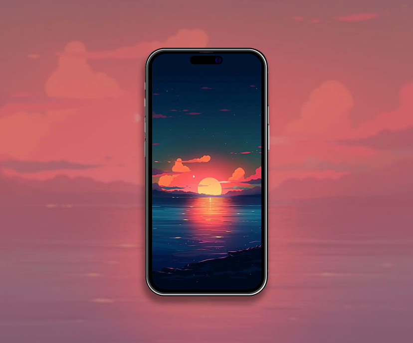 beautiful sunset sea wallpapers collection