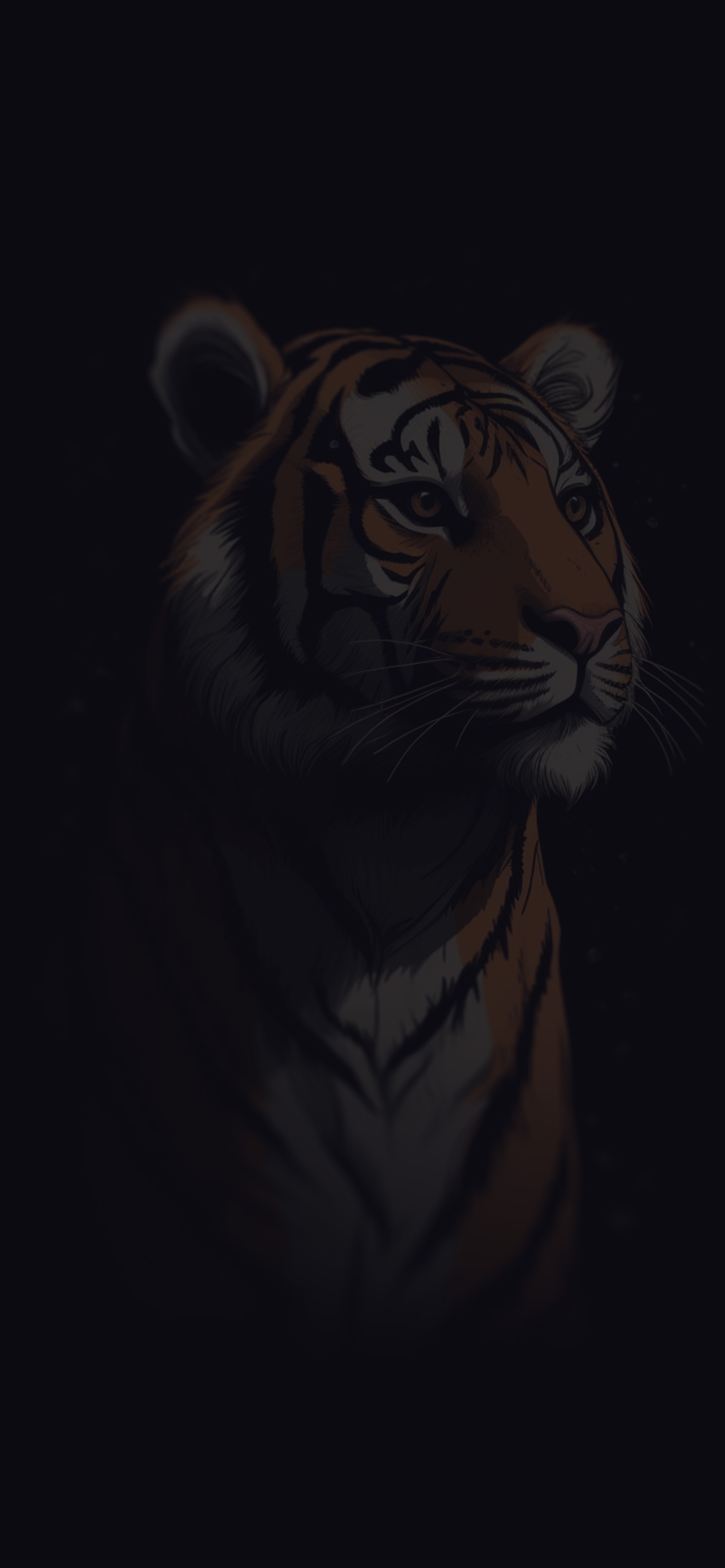 Wallpaper Brown and Black Tiger Illustration Background  Download Free  Image