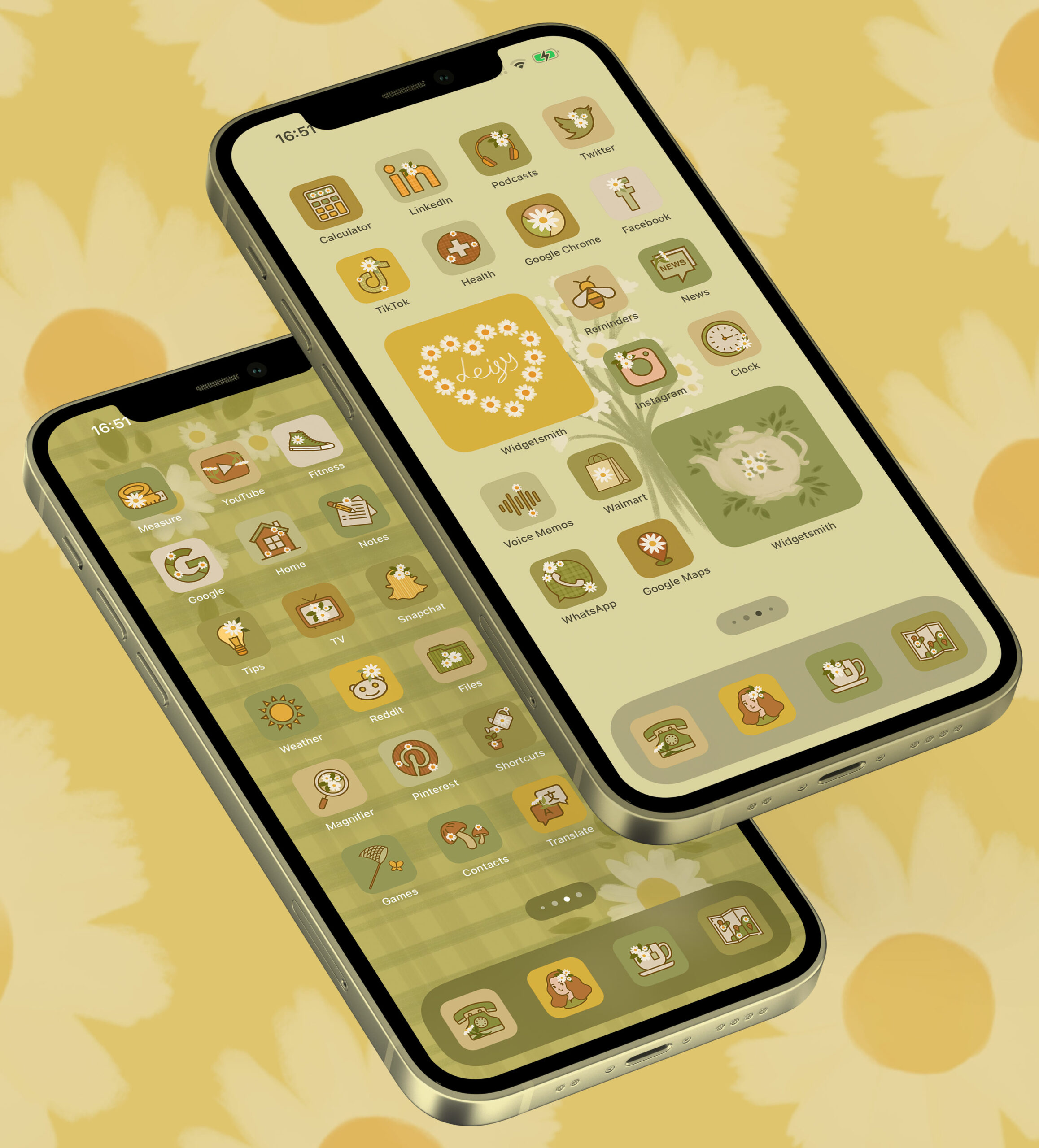 daisy flower app icons pack preview 1