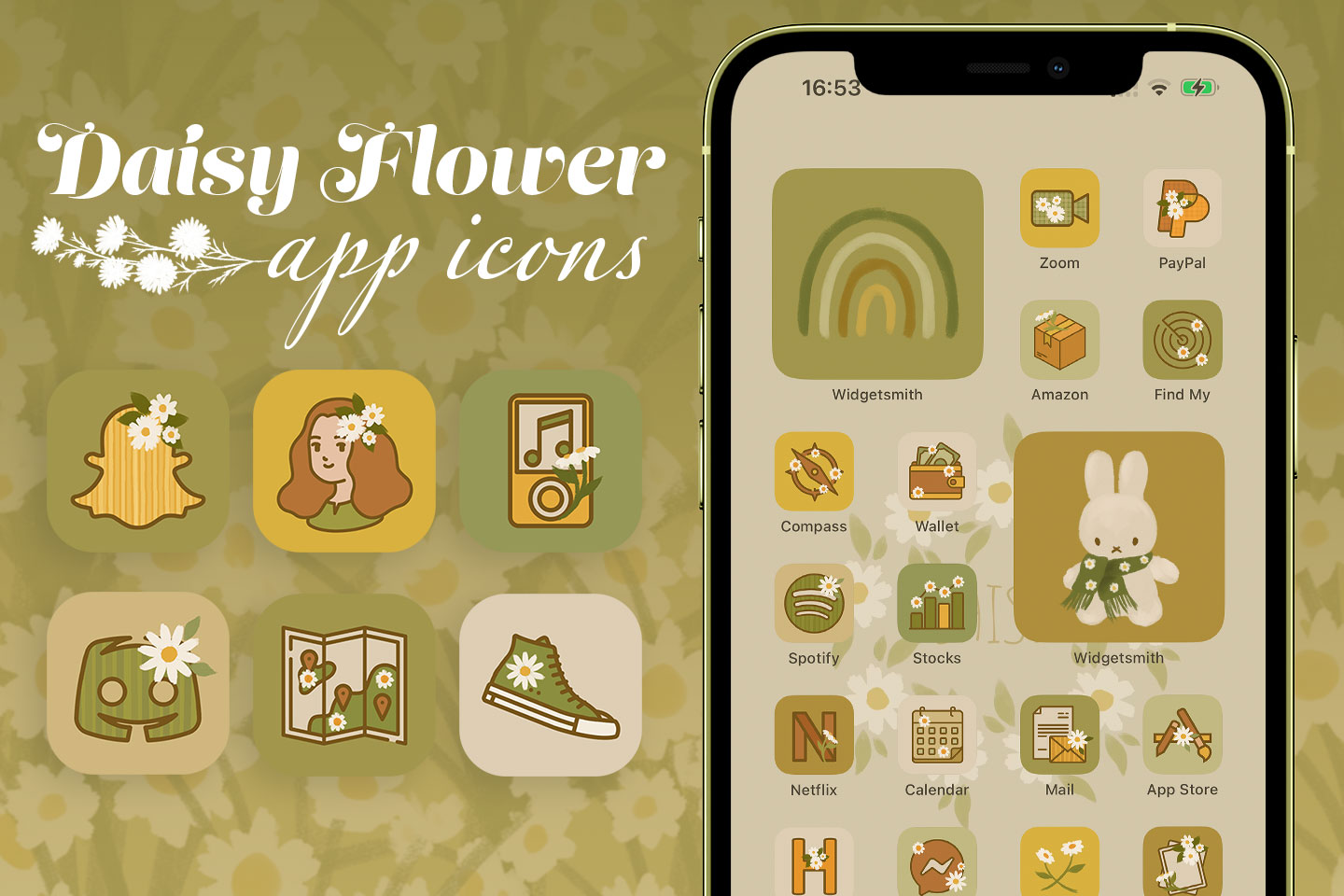daisy flower app icons pack
