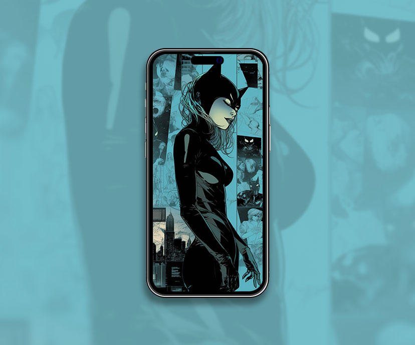 DC Catwoman Collection de fonds d’écran bleus