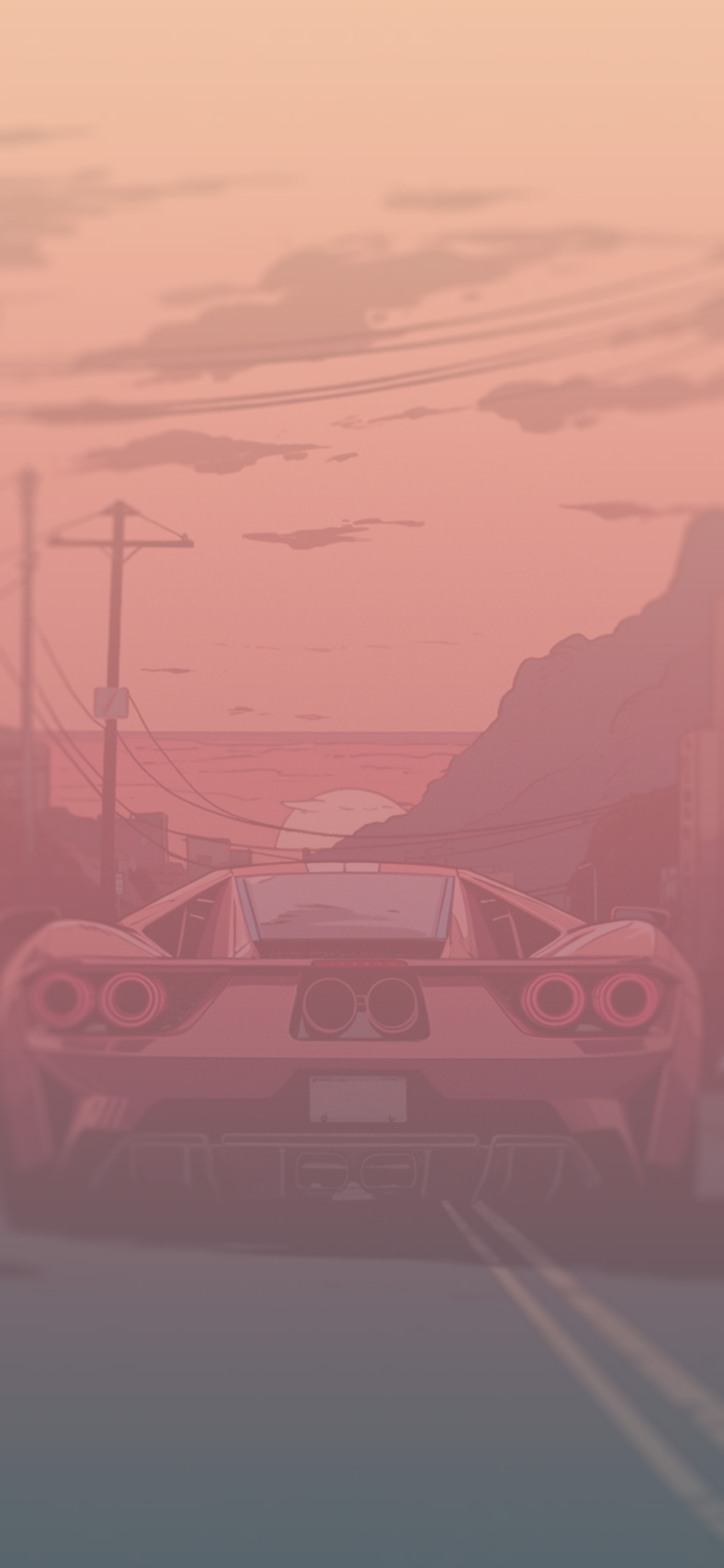 ford gt sunset background