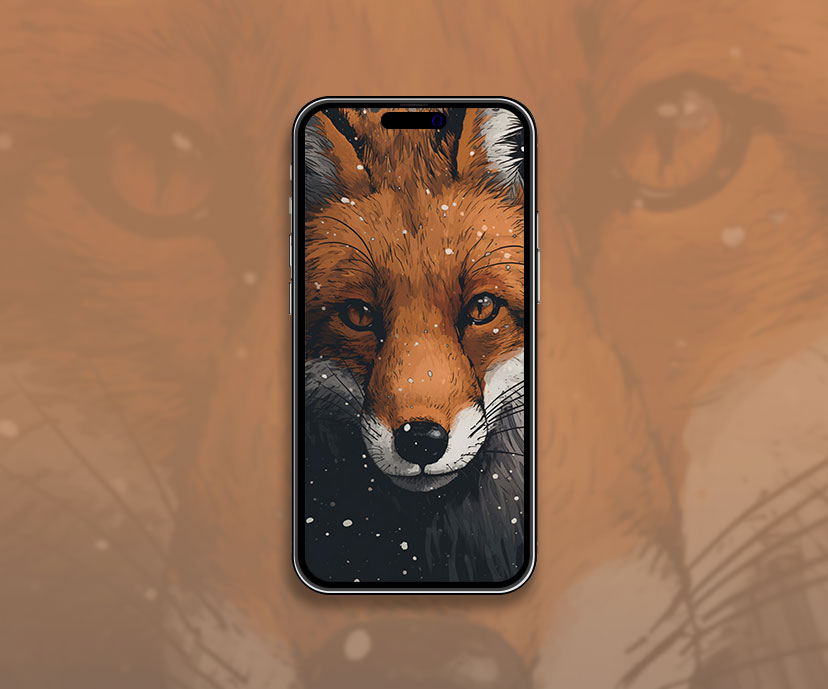 fox snow art wallpapers collection