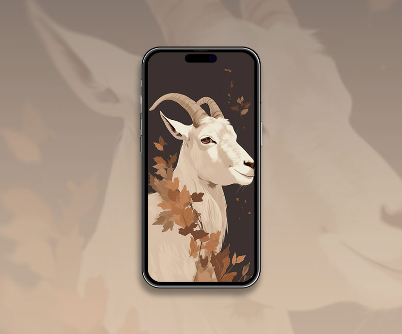 goat leaf brown wallpapers collection