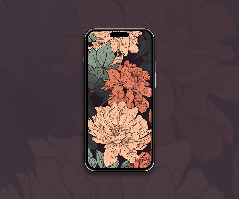 gorgeous flowers vintage wallpapers collection