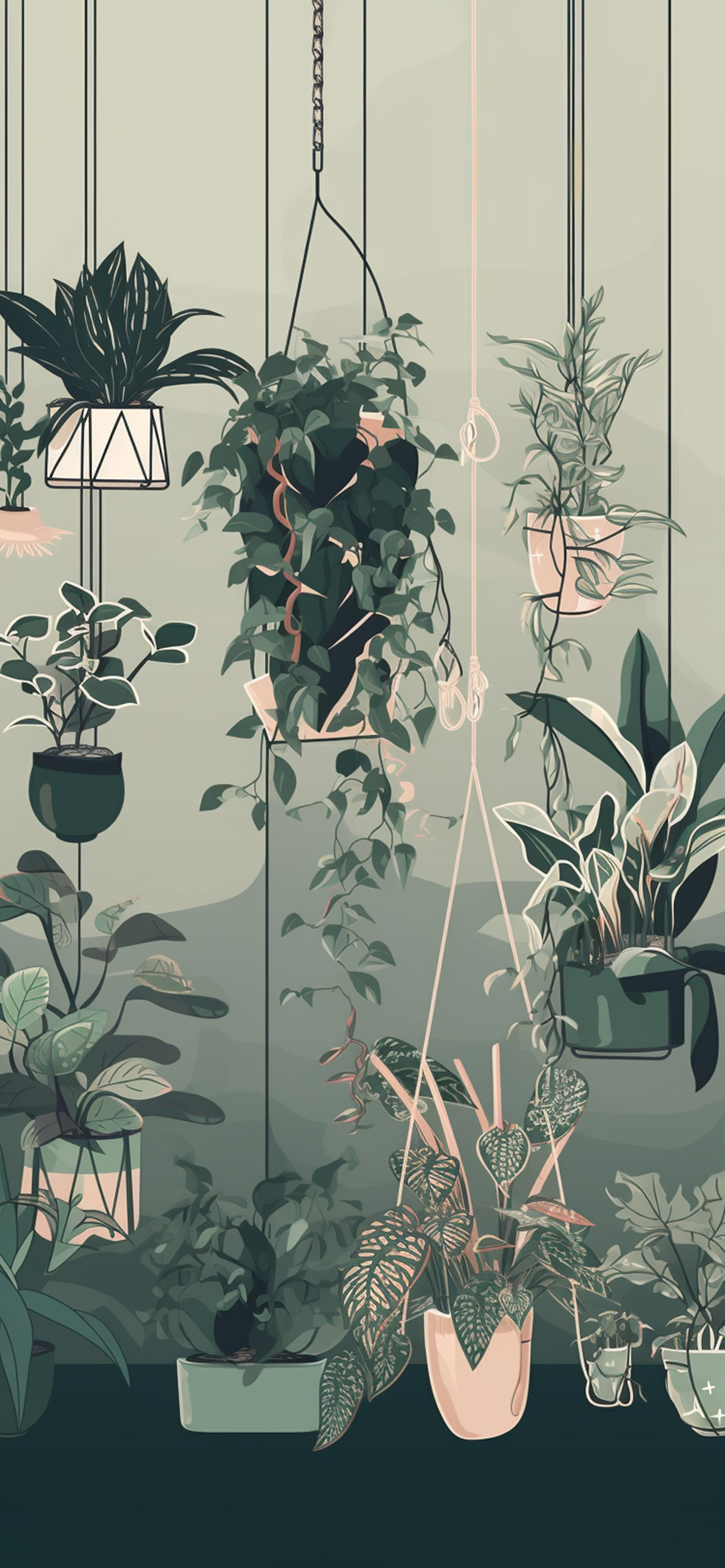 Wallpaper plants | Indoor plant pots, Ikea plants, Large indoor plants