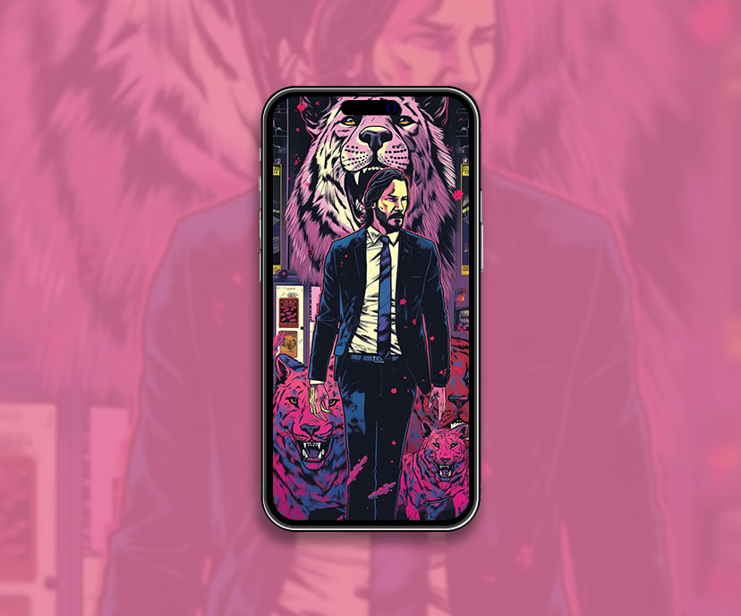 john wick tigers art wallpapers collection