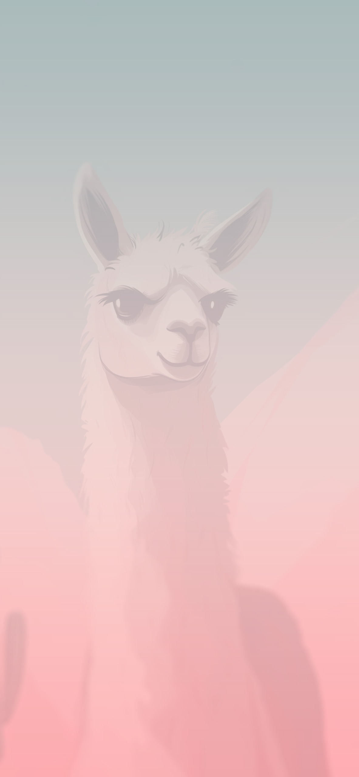llama aesthetic background