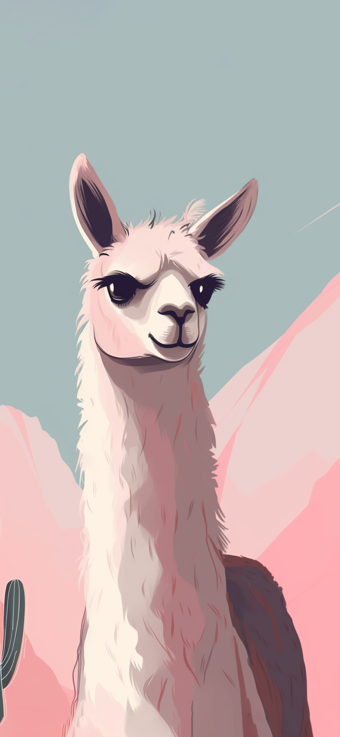 llama aesthetic wallpaper