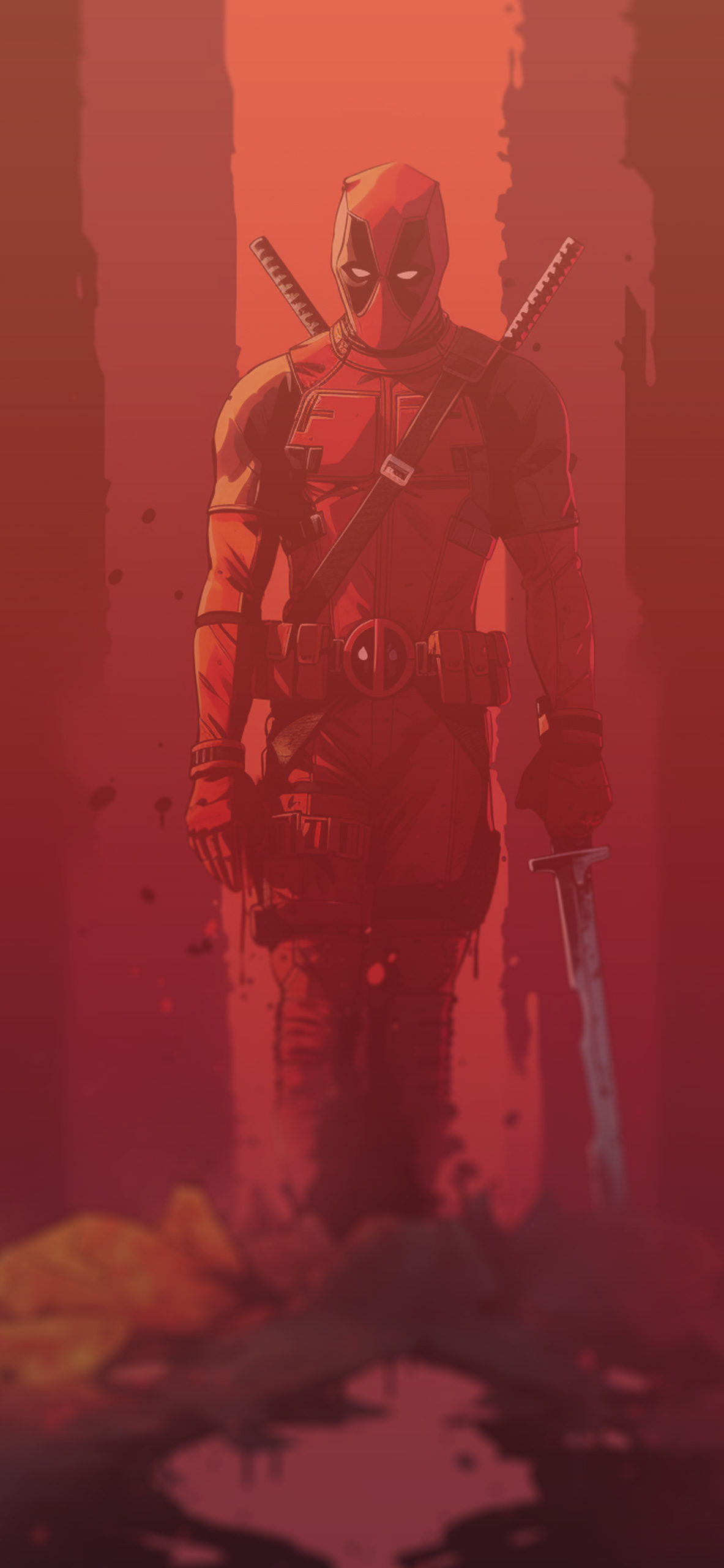 marvel deadpool red background