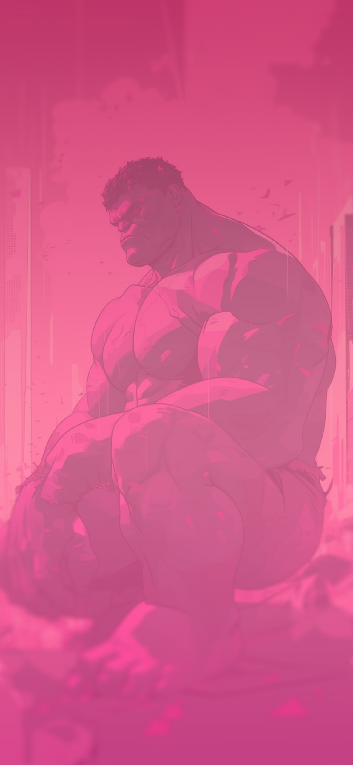 marvel hulk pink background