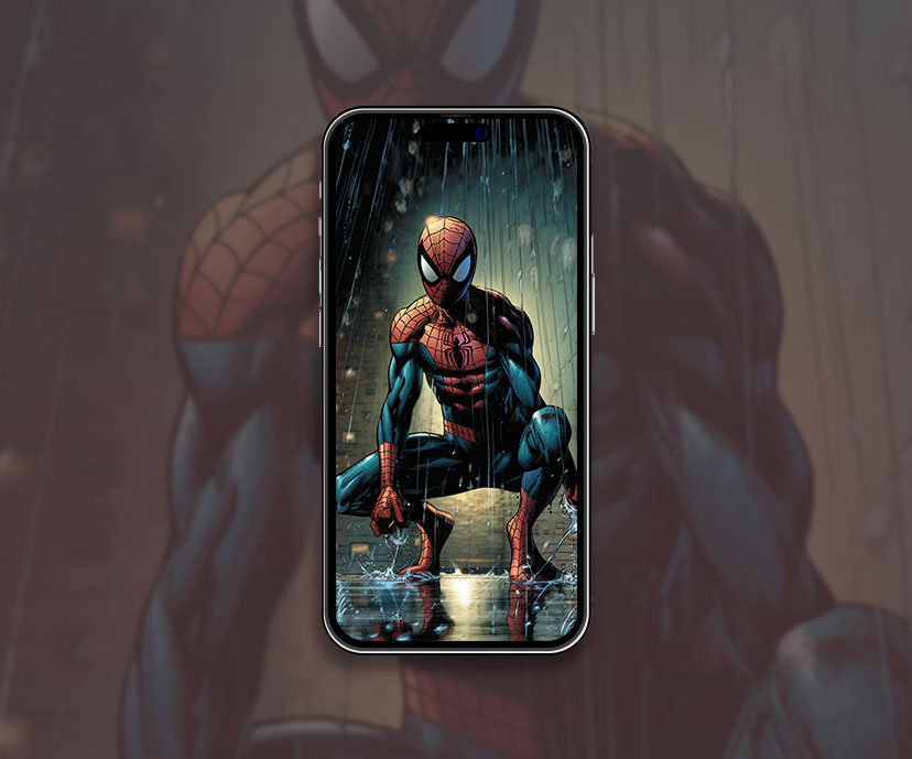 marvel spider man rain wallpapers collection