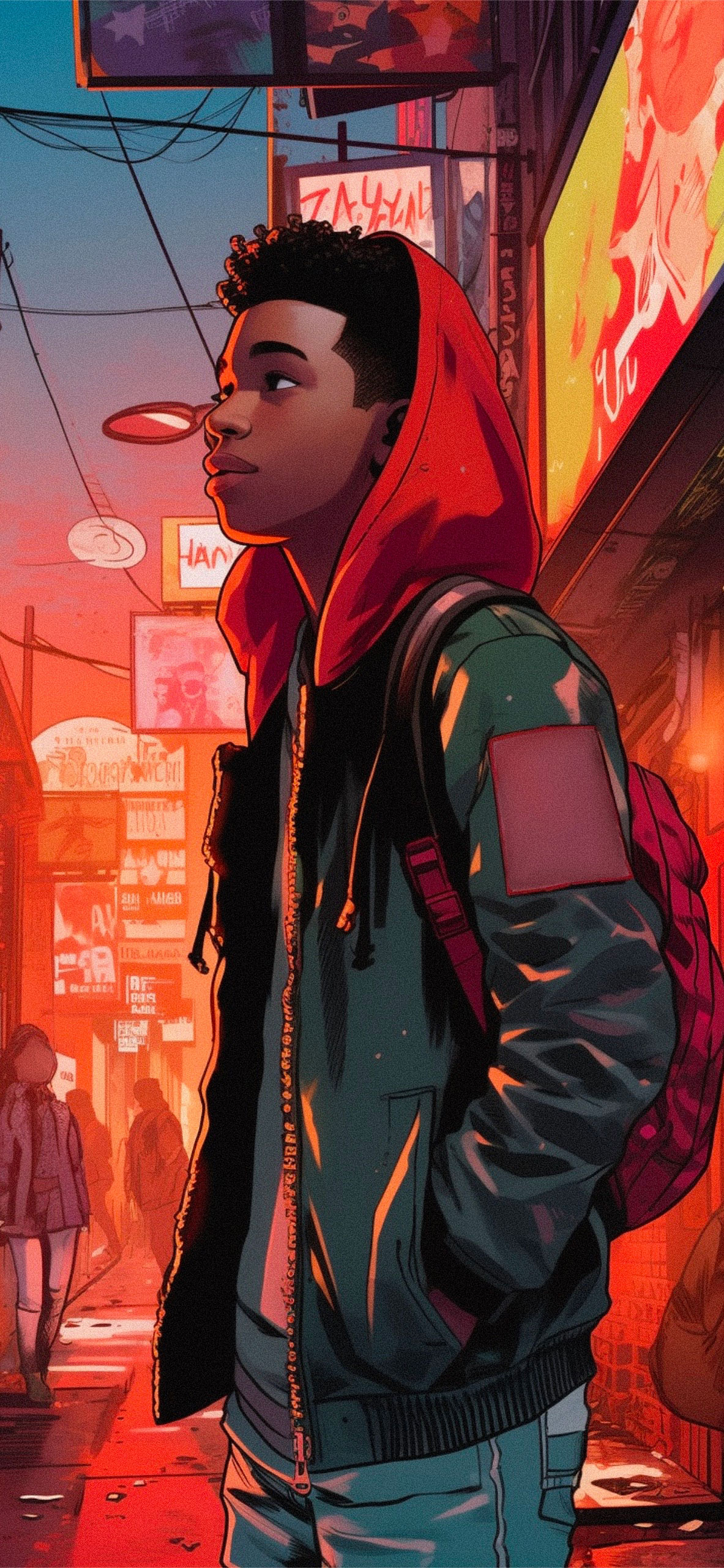 miles morales outdoors aesthetic wallpaper