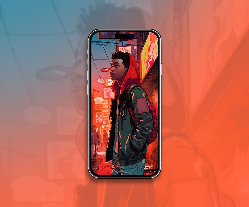 miles morales outdoors aesthetic wallpapers collection