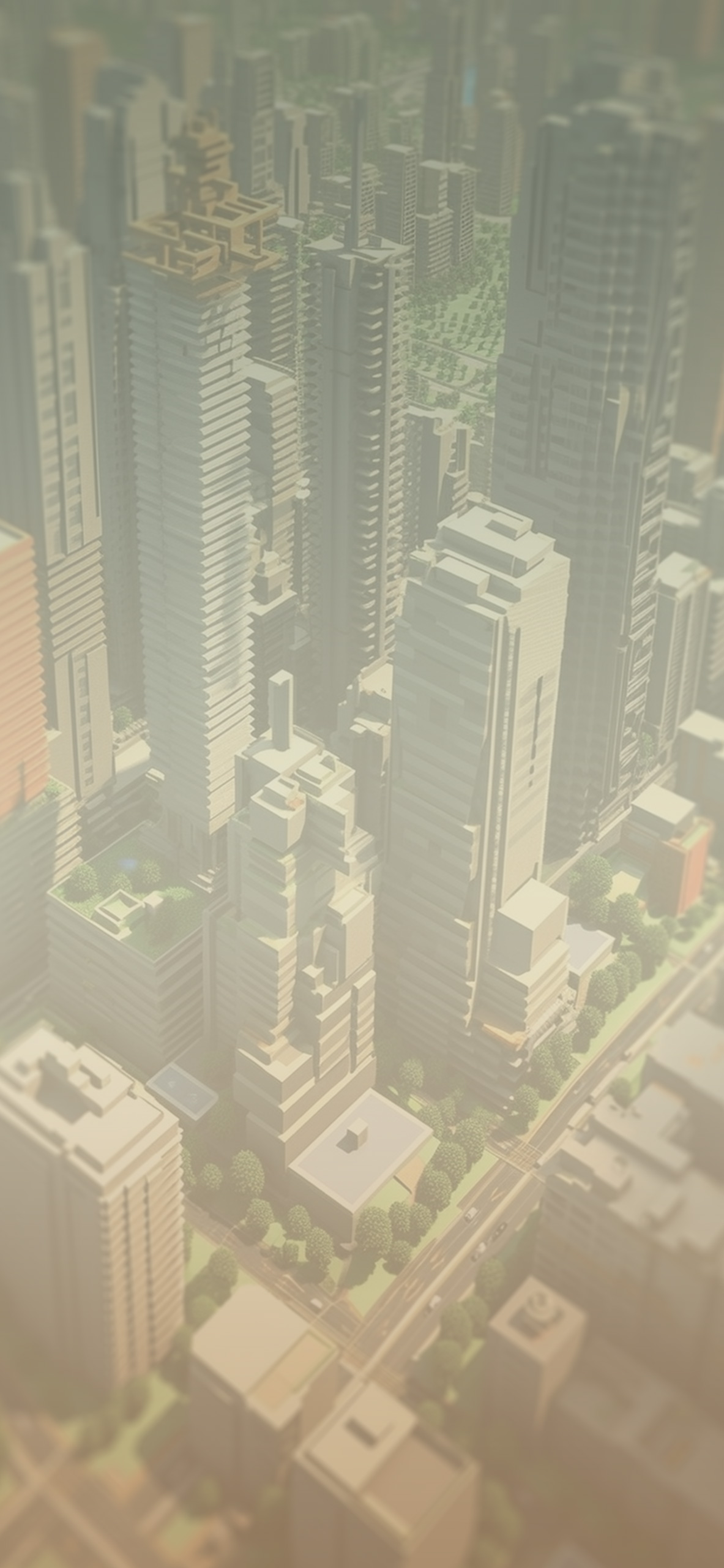 minecraft city background