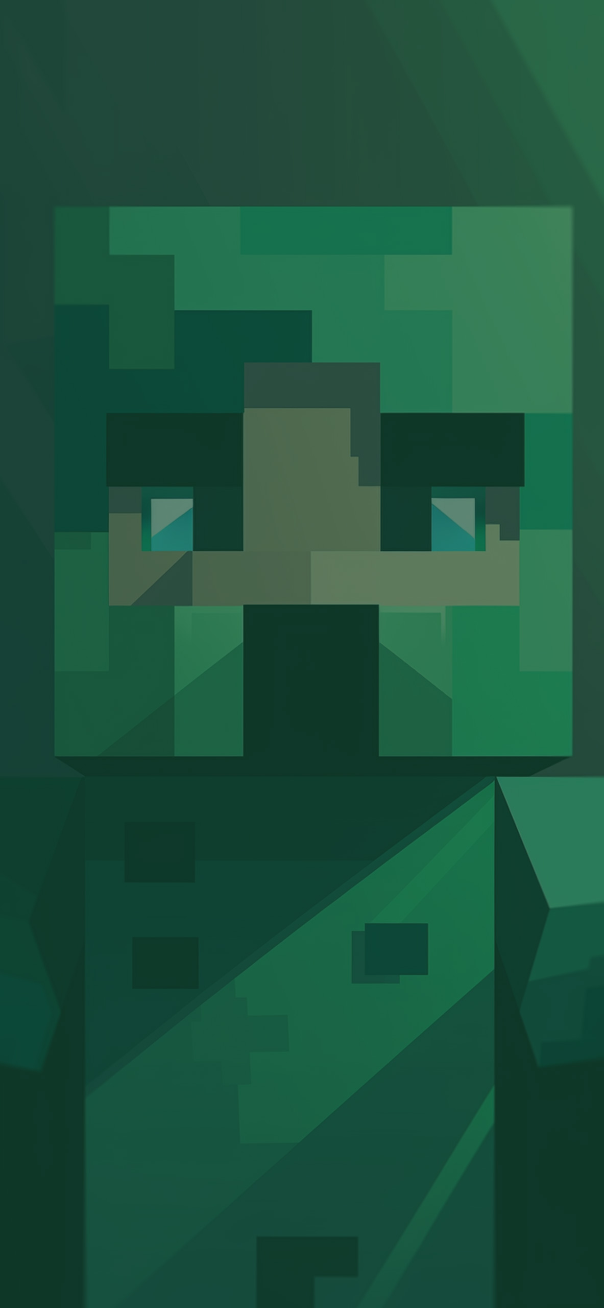 minecraft green man background