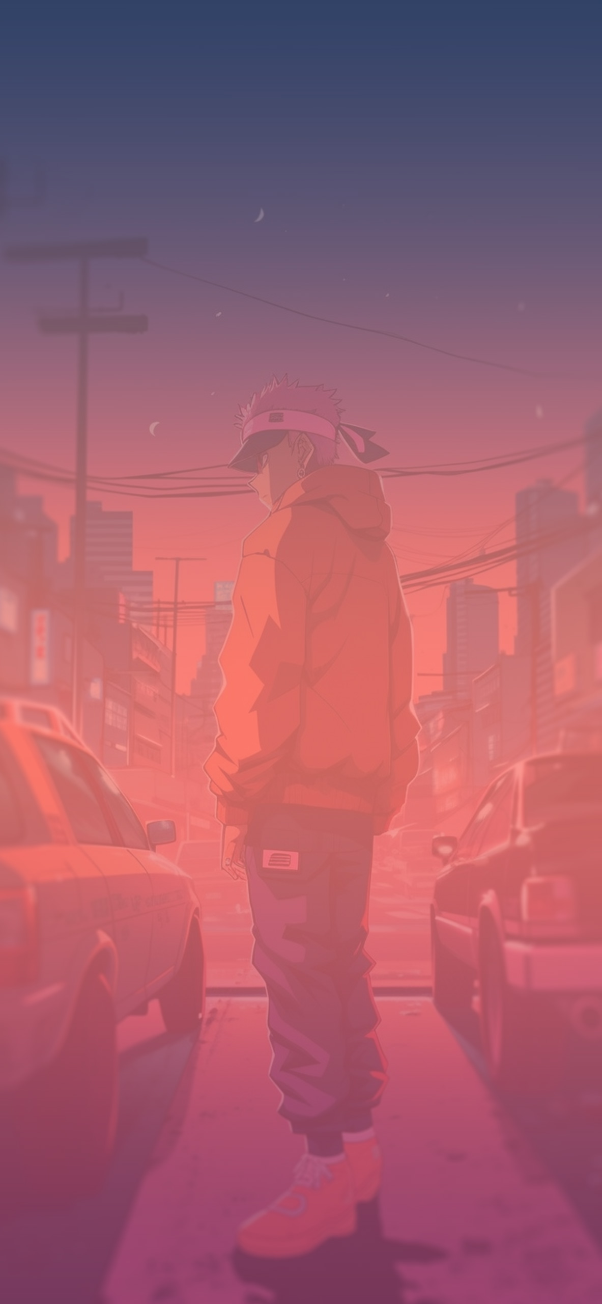 naruto in the city background