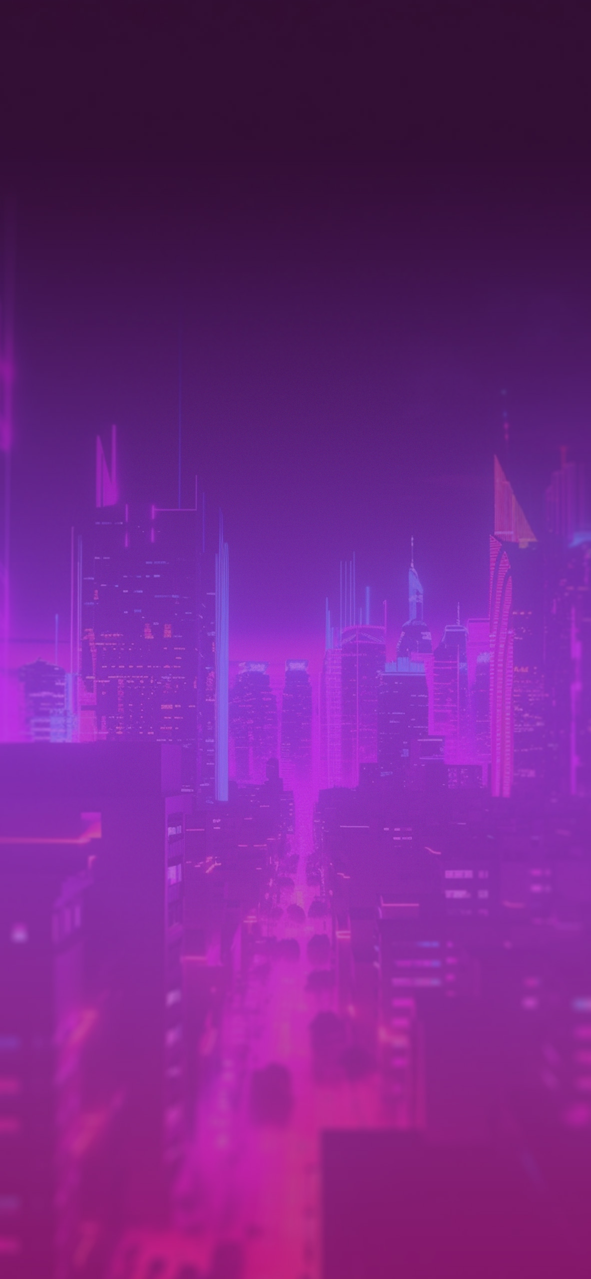neon cityscape background
