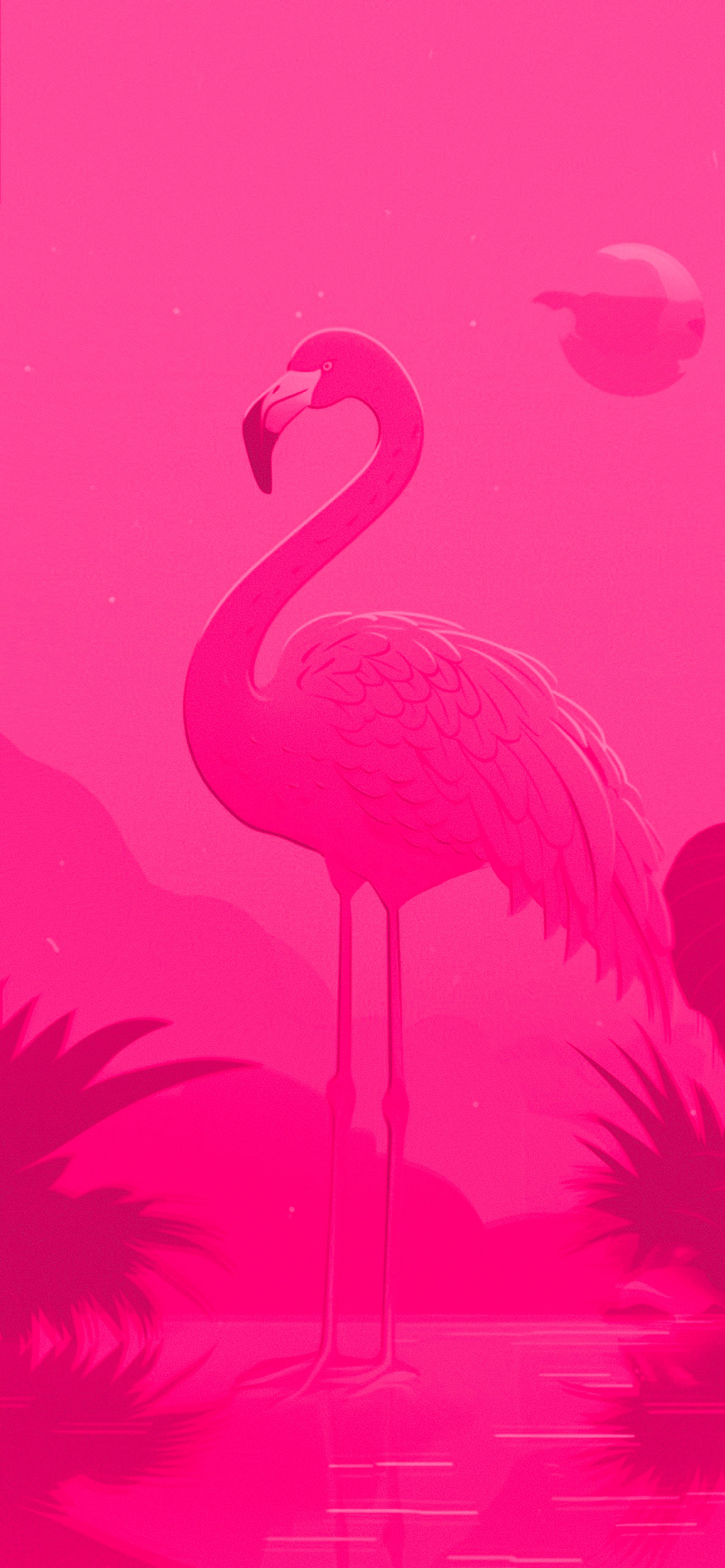 pink flamingo preppy background