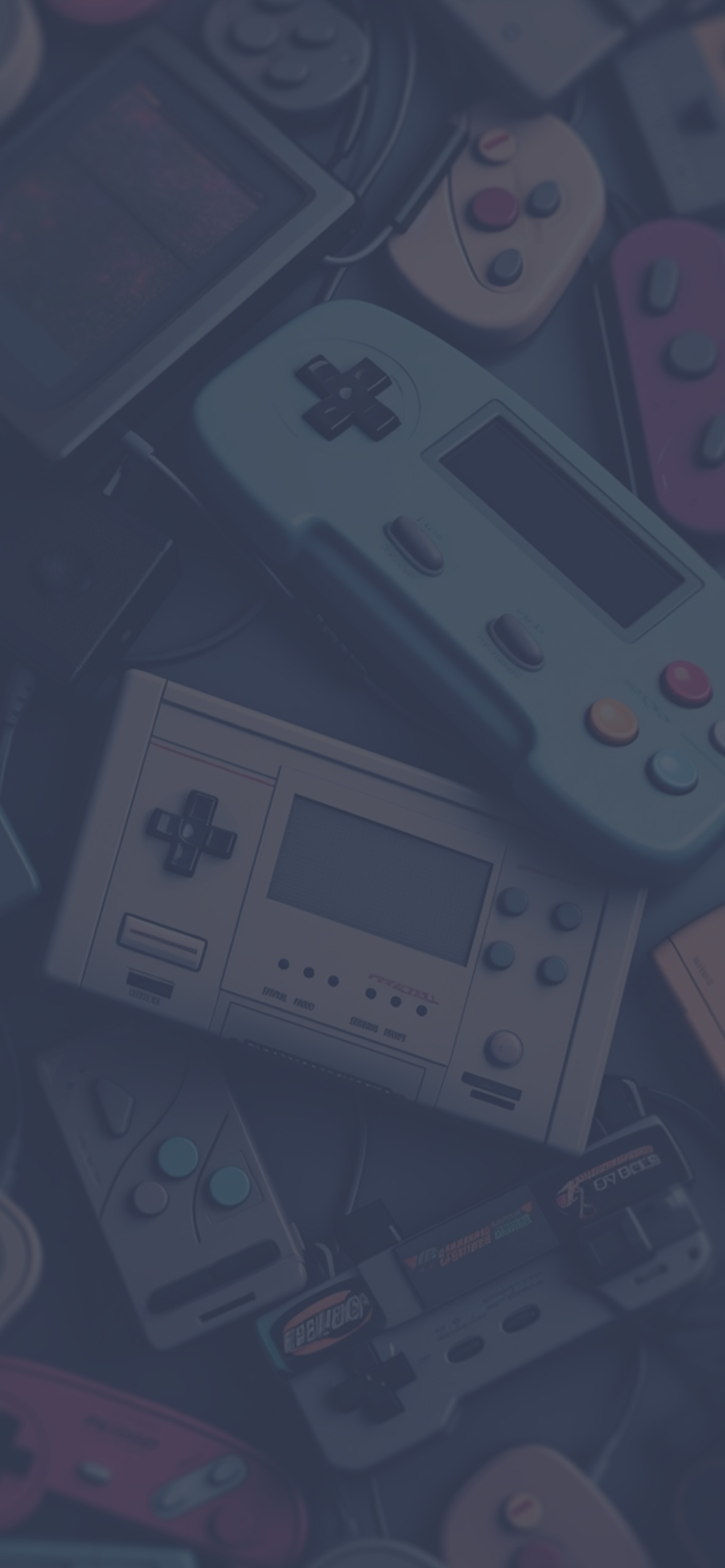 retro game controllers background