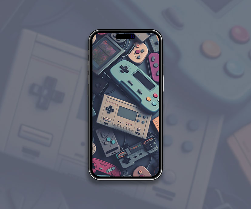 retro game controllers wallpapers collection