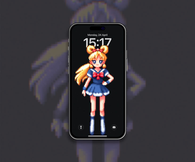 Sailor Moon Usagi Pixel Art Collection de fonds d’écran