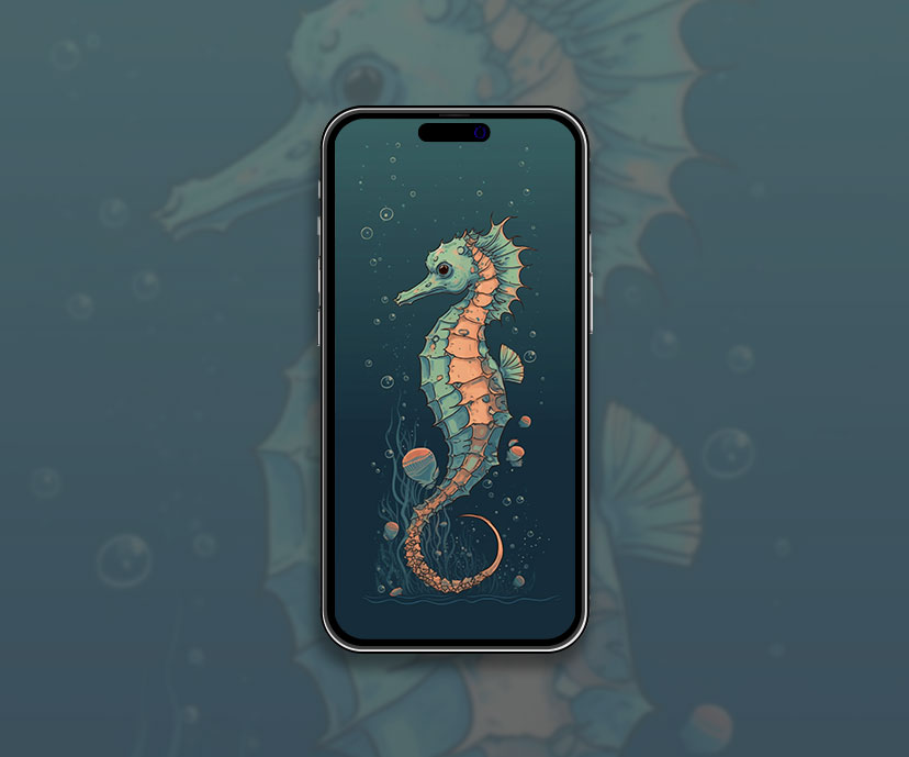 seahorse blue wallpapers collection