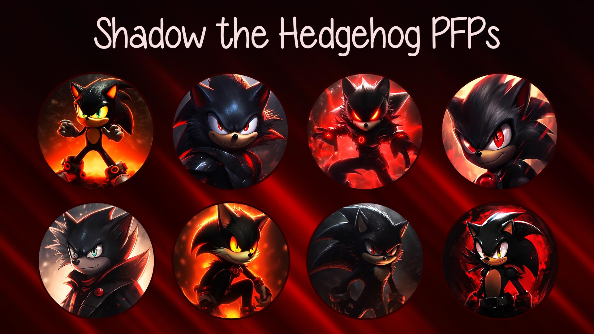 sonic shadow the hedgehog pfps