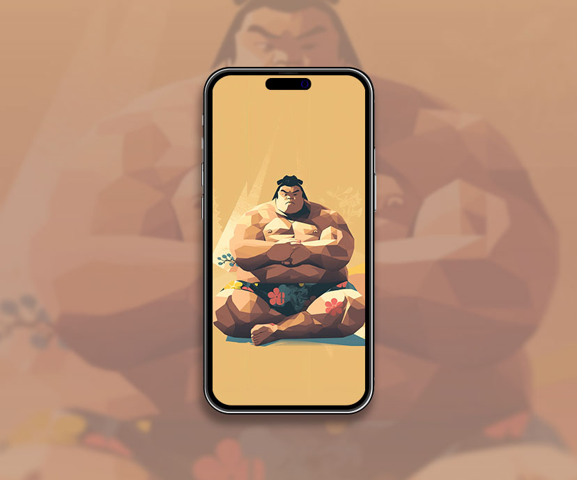 sumo wrestler beige wallpapers collection