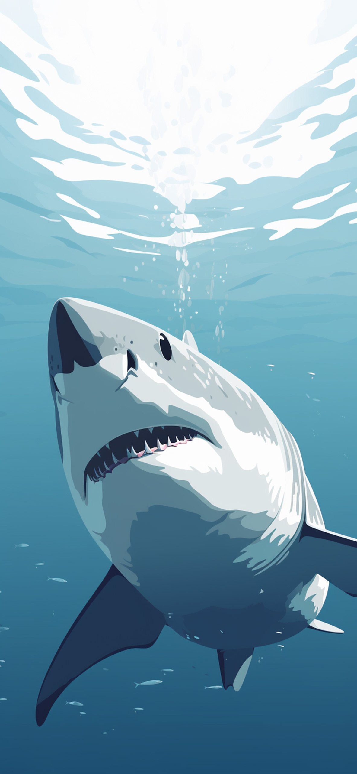 White Shark Blue Wallpapers  Cool Shark Wallpapers for iPhone