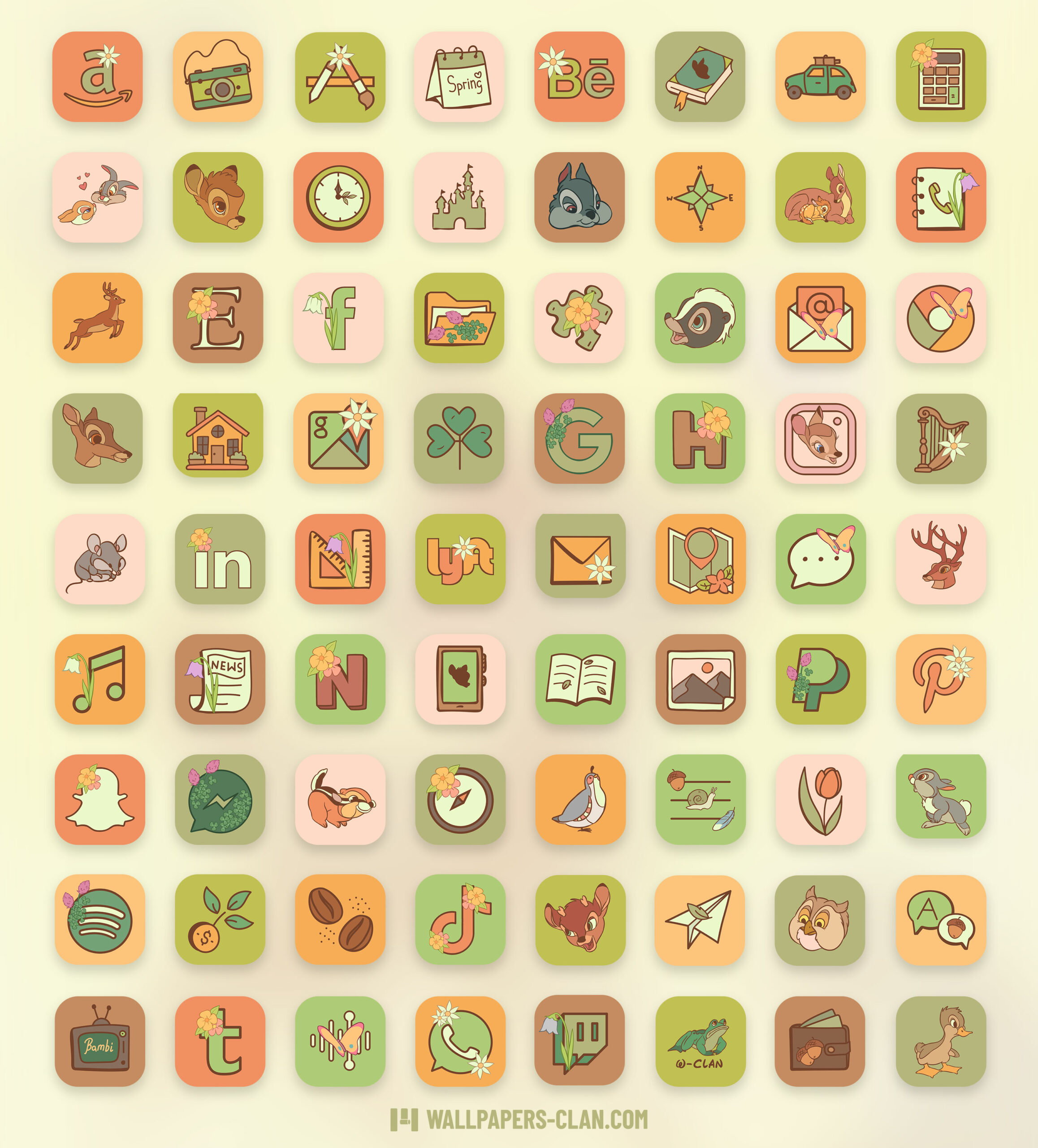 bambi app icons pack preview 2