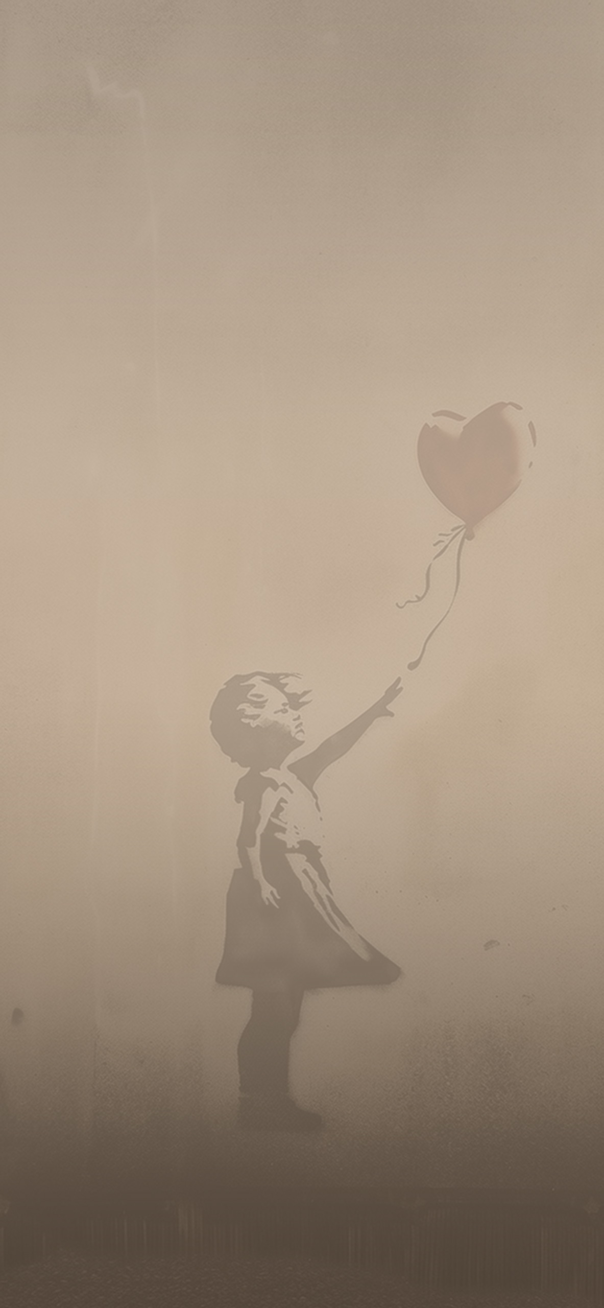banksy balloon girl background