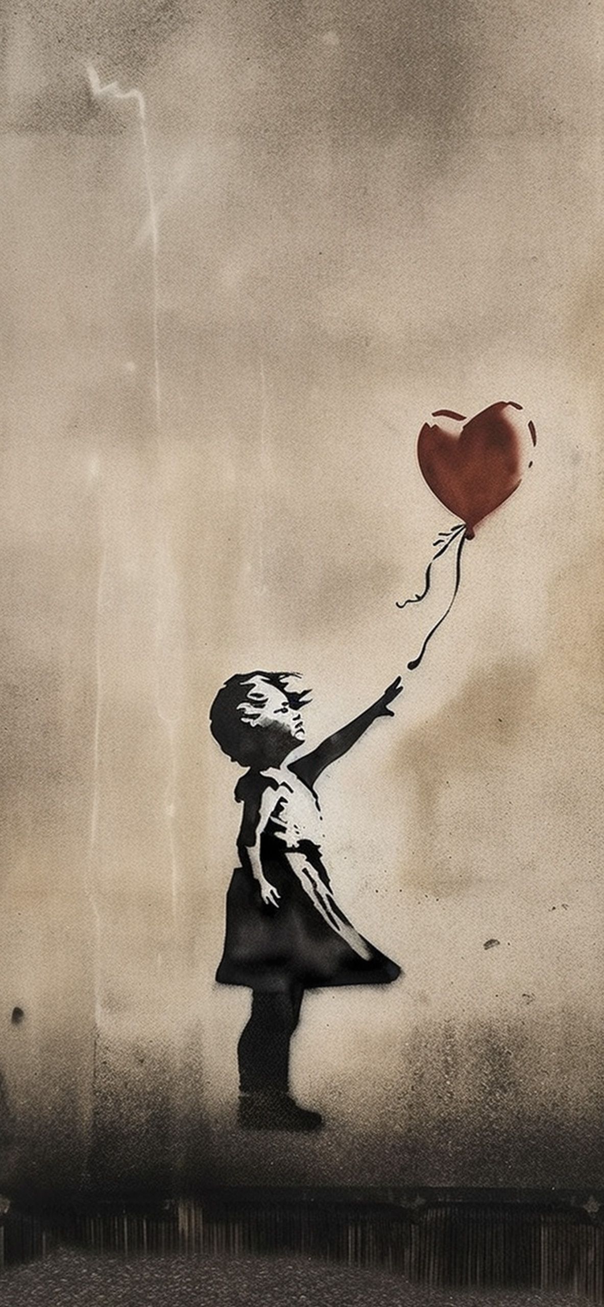 banksy balloon girl wallpaper