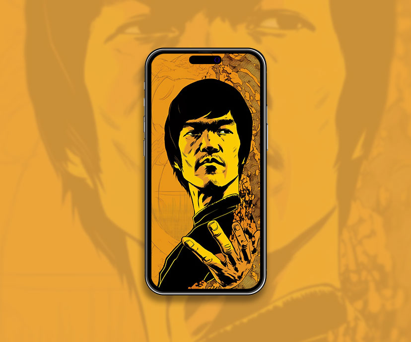 bruce lee orange wallpapers collection