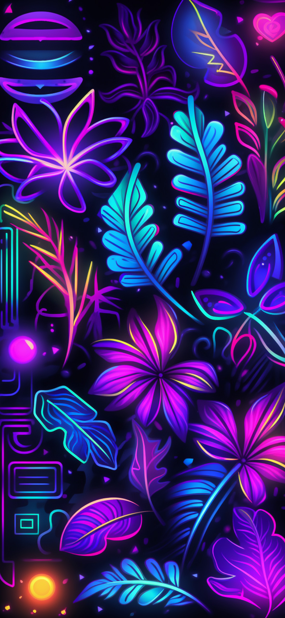 Colorful Neon Wallpaper Neon Colorful Wallpaper for iPhone
