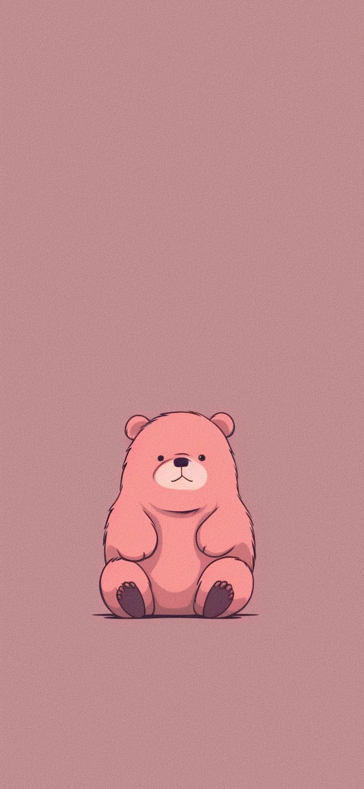 cute bear brown wallpaper1
