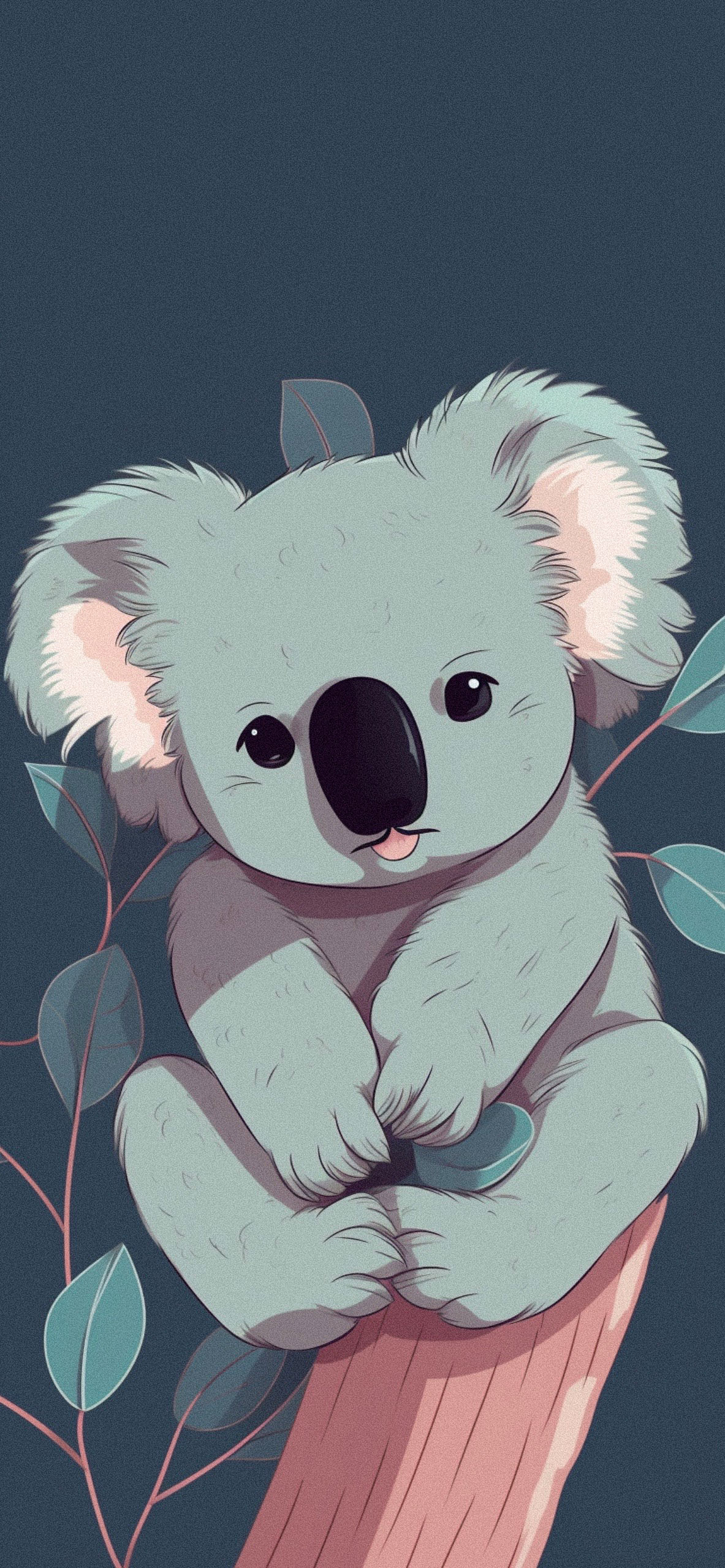 Cute Koala Cartoon Wallpaper Aesthetic Koala Cartoon Wallpaper