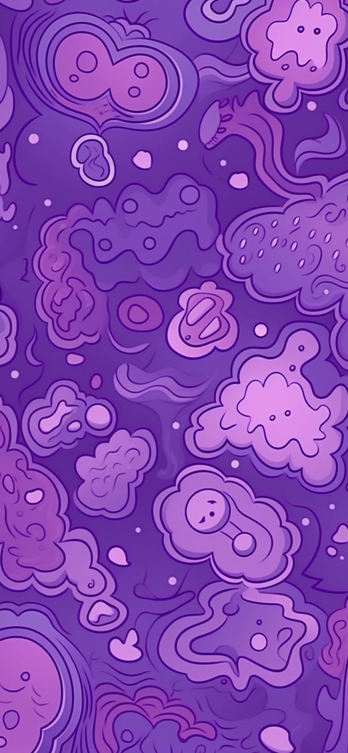 doodle purple wallpaper