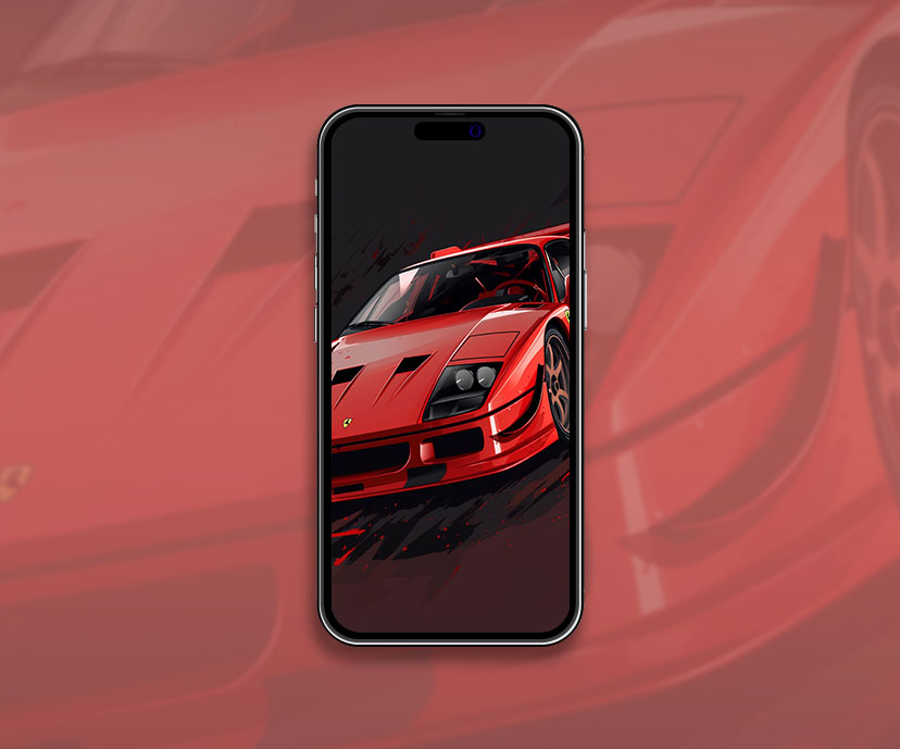 Ferrari F40 Dark Wallpaper Ferrari Wallpaper for iPhone