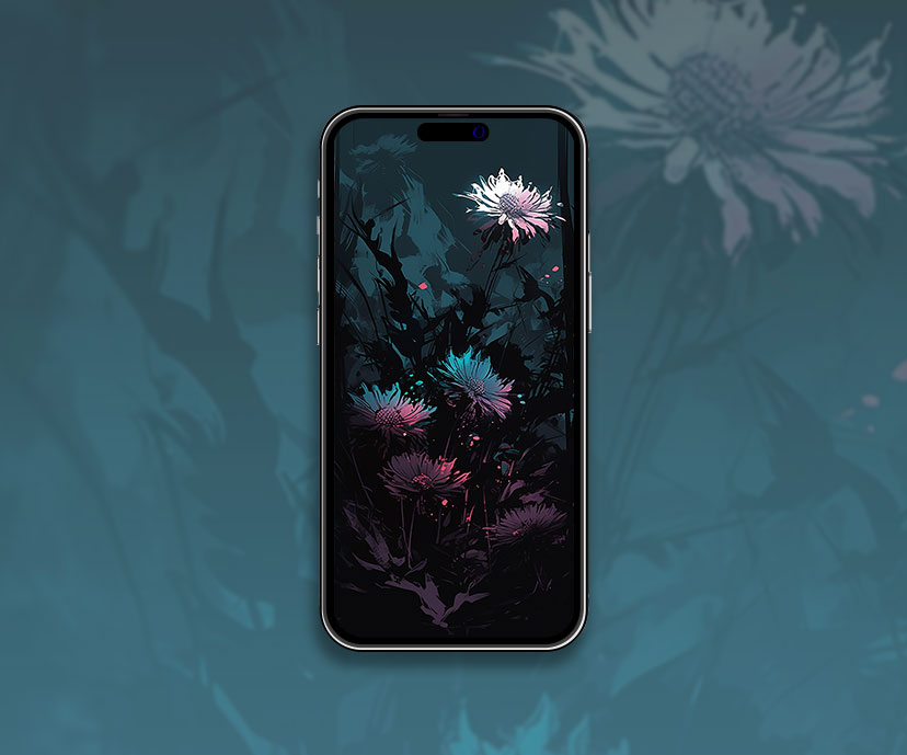 Fleurs Dark Art Fond d’écran Fleurs Fond d’écran pour iPhone