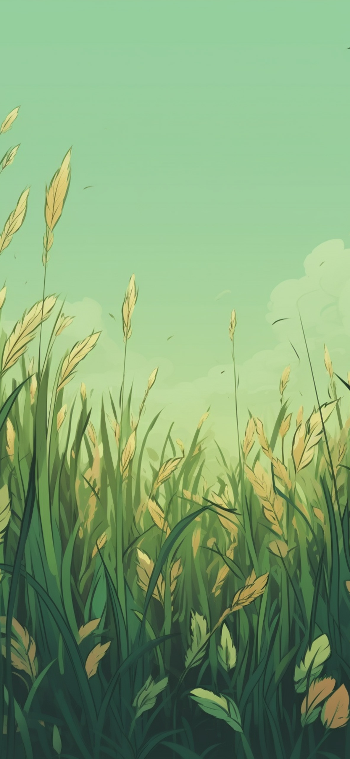 Green Grass & Sky Wallpaper Green Grass Wallpaper for iPhone