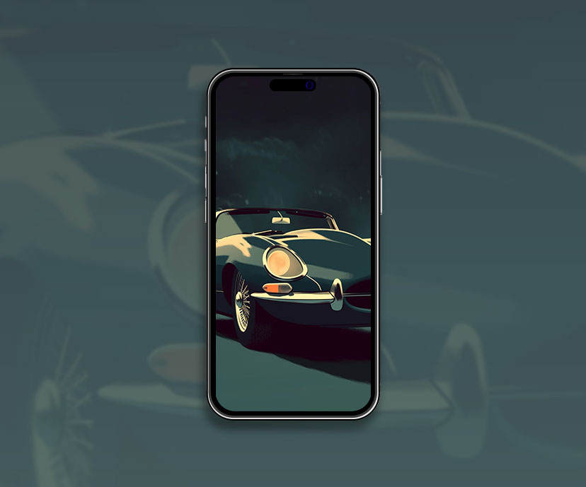 Jaguar E Type Fond d’écran foncé Jaguar E Type Fond d’écran pour iPhon
