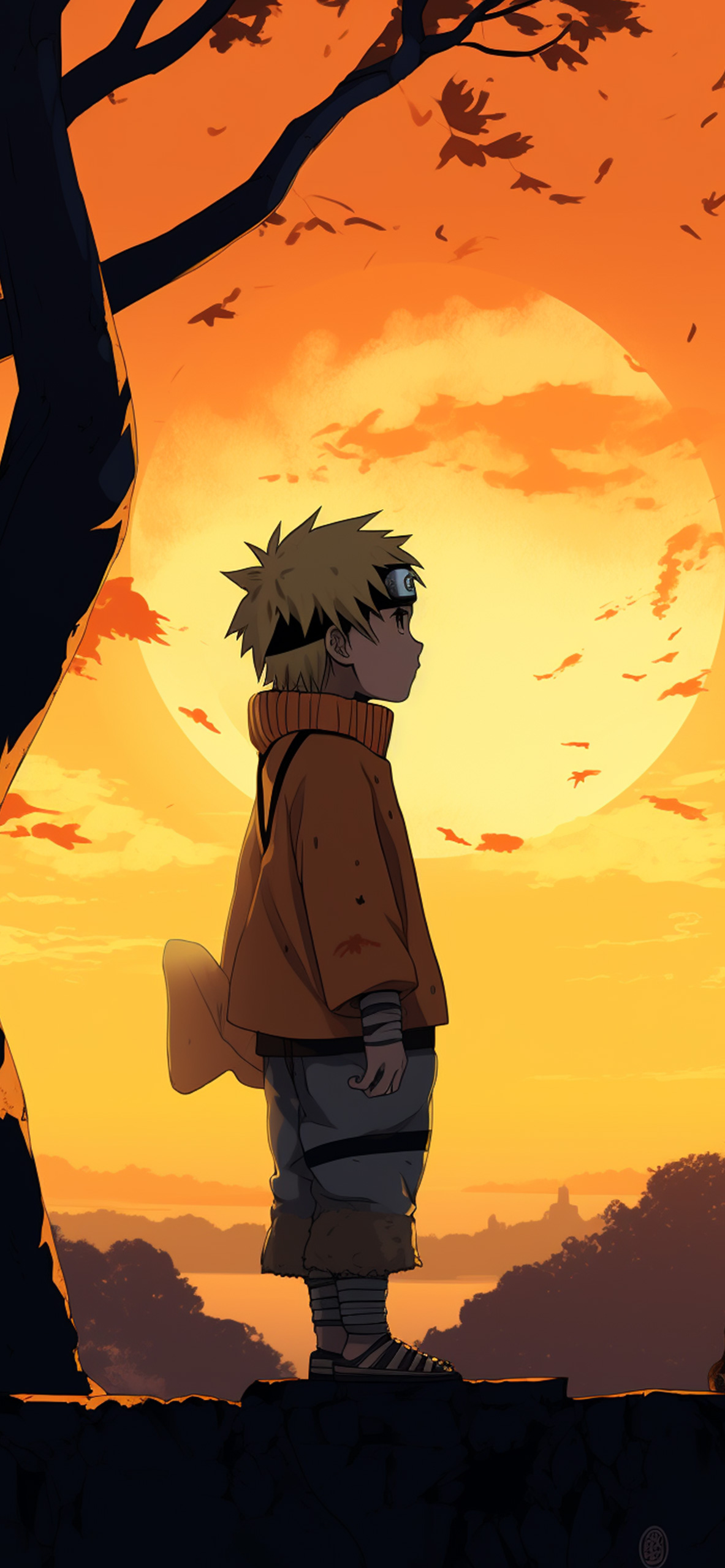 Kid Naruto & Sun Wallpaper Kid Naruto Wallpaper for iPhone