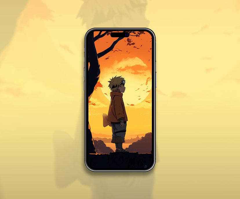 Kid Naruto & Sun Wallpaper Kid Naruto Fond d’écran pour iPhone