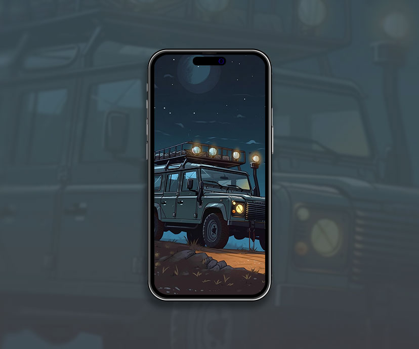 land rover defender night wallpapers collection