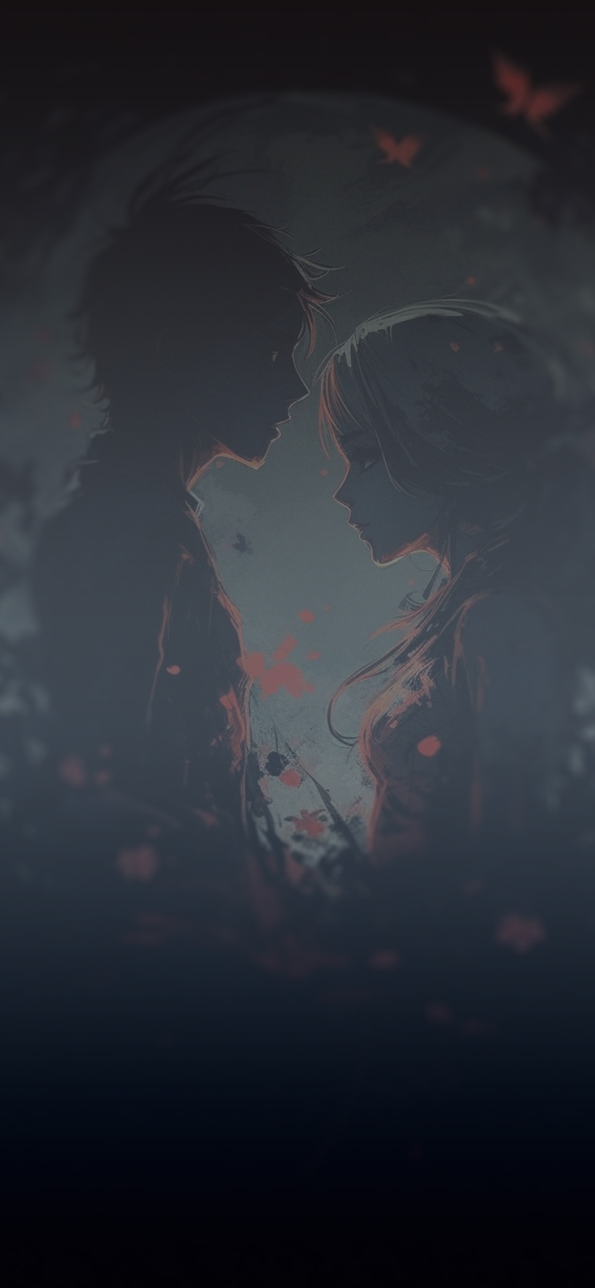 lovers moon dark anime background