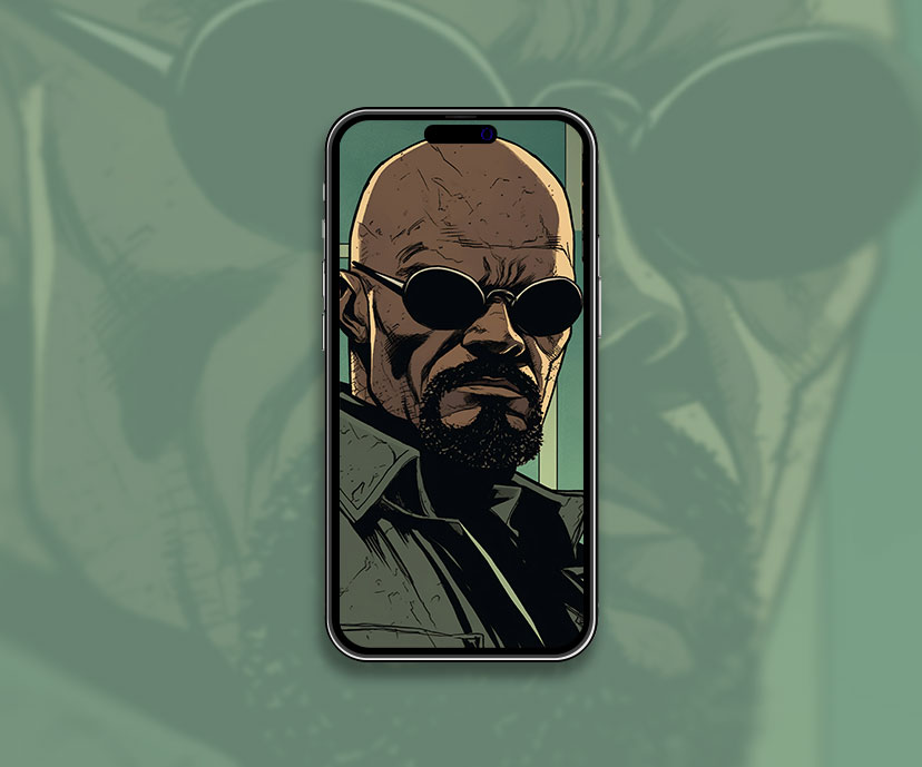 Marvel Nick Fury Art Wallpaper Nick Fury Wallpaper for iPhone