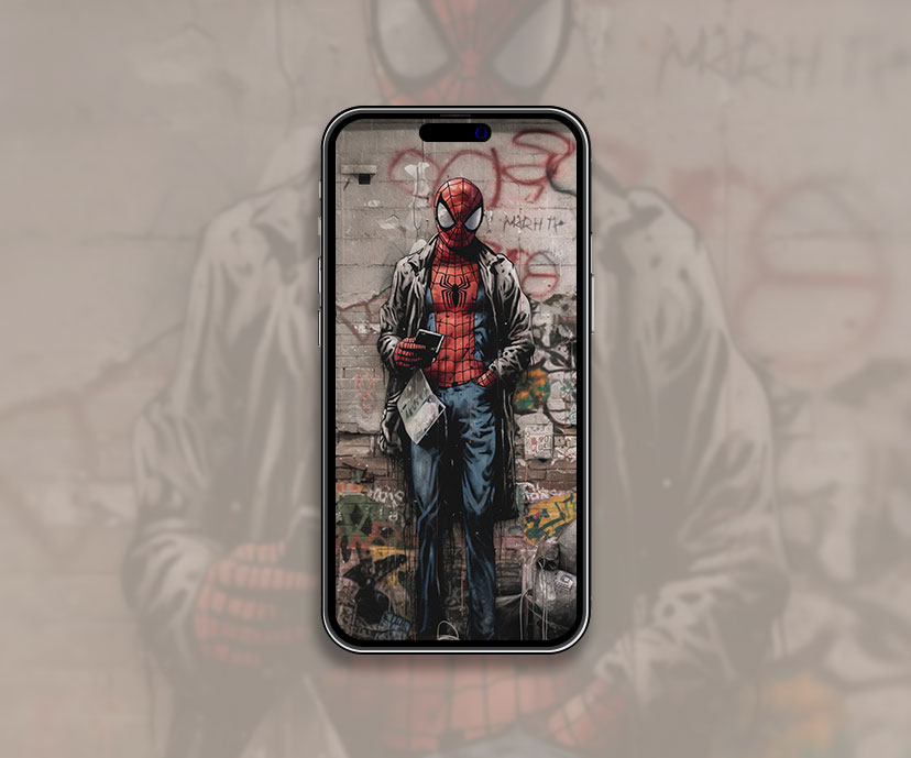 spider man x banksy wallpapers collection
